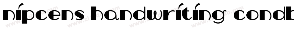 NipCens Handwriting CondBd字体转换